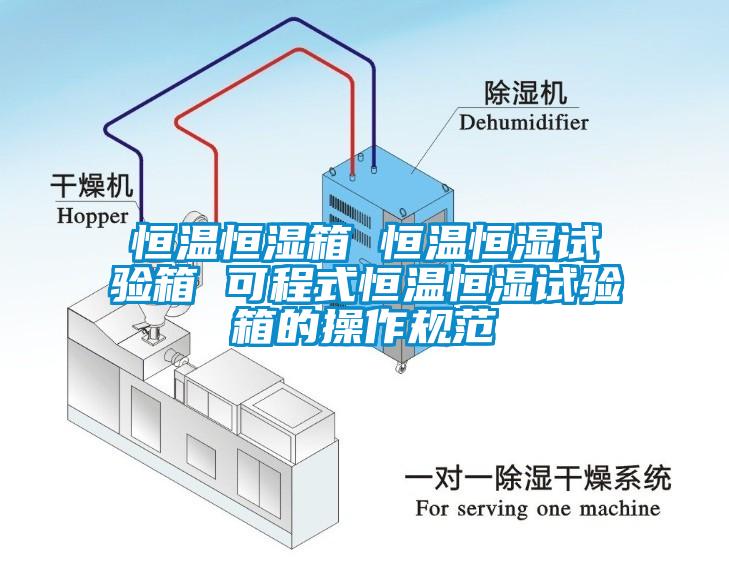 恒溫恒濕箱 恒溫恒濕試驗箱 可程式恒溫恒濕試驗箱的操作規(guī)范