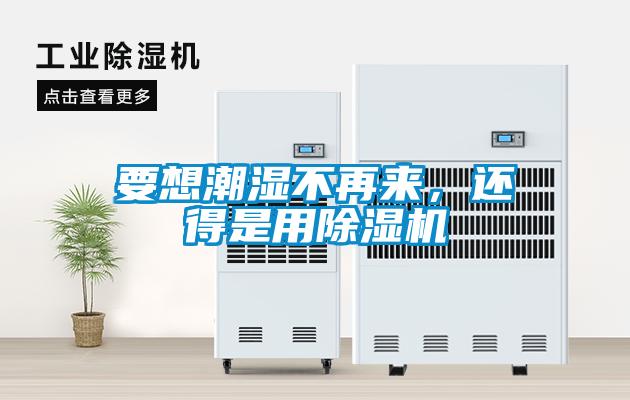 要想潮濕不再來，還得是用除濕機