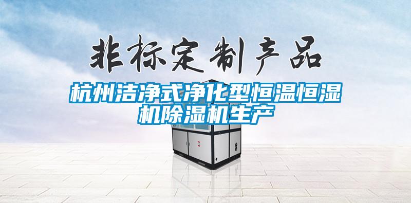 杭州潔凈式凈化型恒溫恒濕機除濕機生產