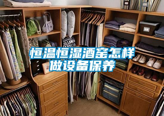 恒溫恒濕酒窯怎樣做設備保養(yǎng)