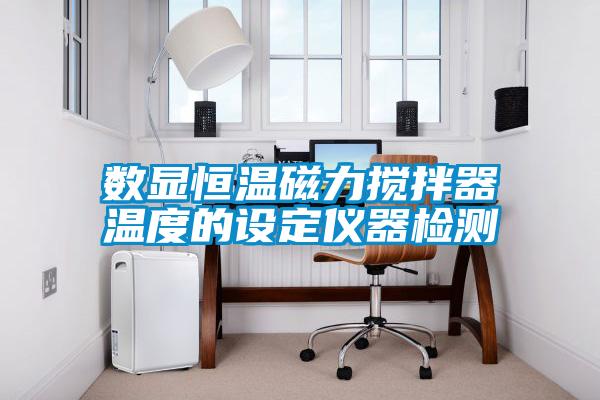 數顯恒溫磁力攪拌器溫度的設定儀器檢測