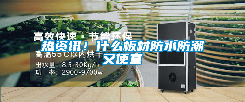 熱資訊！什么板材防水防潮又便宜