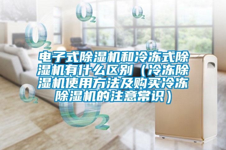 電子式除濕機和冷凍式除濕機有什么區別（冷凍除濕機使用方法及購買冷凍除濕機的注意常識）