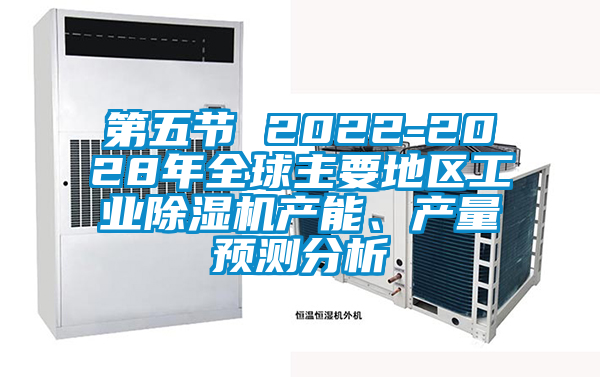 第五節(jié) 2022-2028年全球主要地區(qū)工業(yè)除濕機產(chǎn)能、產(chǎn)量預(yù)測分析