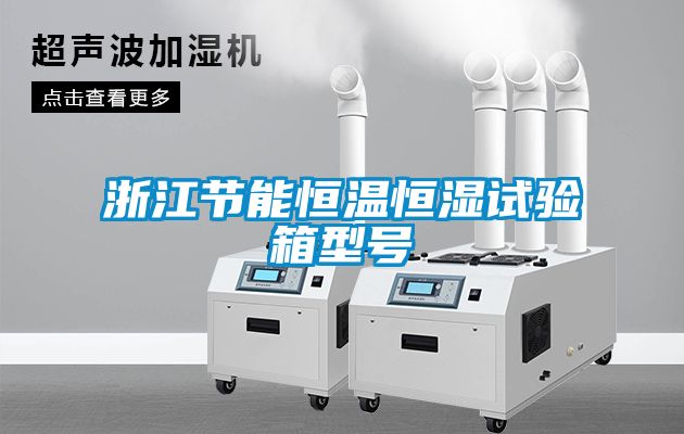 浙江節能恒溫恒濕試驗箱型號
