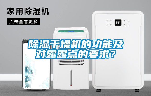 除濕干燥機的功能及對露露點的要求？