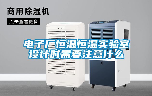 電子廠恒溫恒濕實驗室設計時需要注意什么