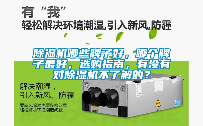 除濕機哪些牌子好，哪個牌子最好，選購指南，有沒有對除濕機不了解的？