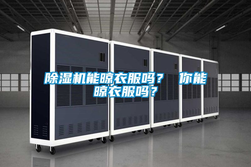 除濕機能晾衣服嗎？ 你能晾衣服嗎？