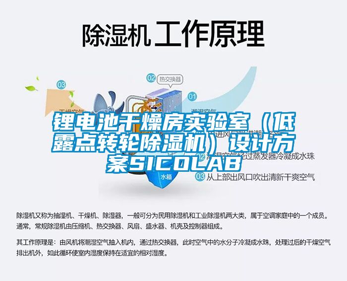鋰電池干燥房實驗室（低露點轉(zhuǎn)輪除濕機）設(shè)計方案SICOLAB