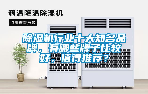 除濕機行業十大知名品牌，有哪些牌子比較好，值得推薦？