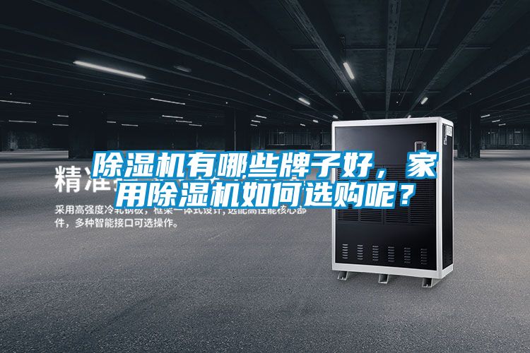 除濕機有哪些牌子好，家用除濕機如何選購呢？