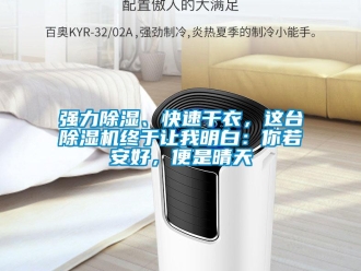 行業(yè)新聞強力除濕、快速干衣，這臺除濕機終于讓我明白：你若安好，便是晴天