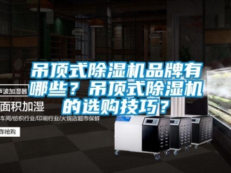 企業新聞吊頂式除濕機品牌有哪些？吊頂式除濕機的選購技巧？