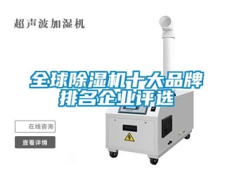 企業(yè)新聞全球除濕機(jī)十大品牌排名企業(yè)評(píng)選