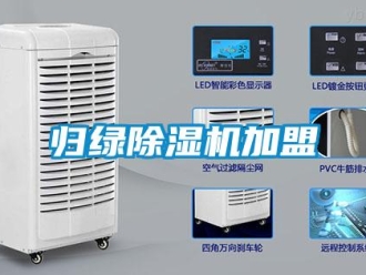 行業(yè)新聞歸綠除濕機加盟