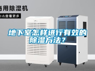 企業新聞地下室怎樣進行有效的除濕方法？